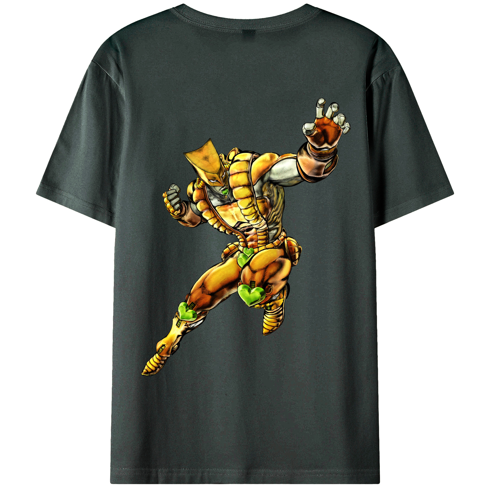 （画像用） ジョジョの奇妙な冒険 ディオ?ブランドー JoJo's Bizarre Adventure Dio Brando 綿100％ メンズ半袖Tシャツ（バックプリント） 通気性